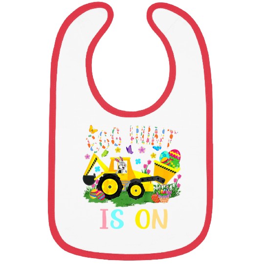 Excavator Fun Egg Hunt Is On Bunny Driving Tractor Excavator Eggs Hunting 2 Bibs