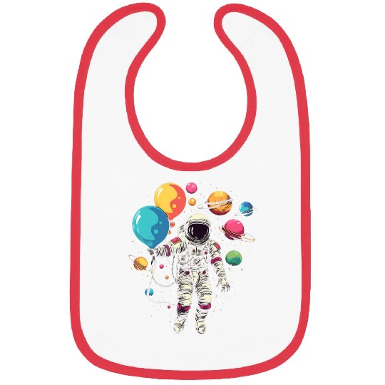 Astronaut Job Spaceman Universe Planets Galaxy 04 Bibs