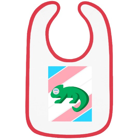 Chameleon Pet Pride Transgender Flag LGBT Proud Ally Pride Trans Bibs