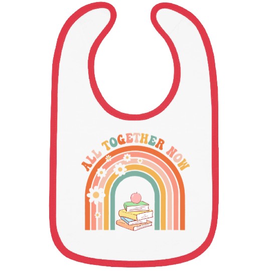 Book Fun All Together Now Summer Reading Rainbow Book Lover 16 Bibs