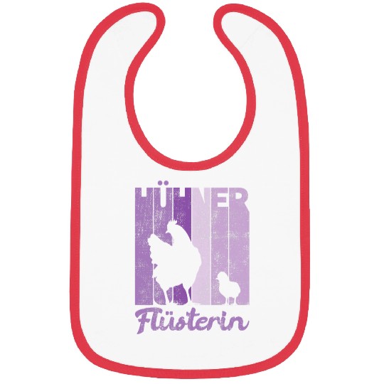 Chicken Pet Retro Chickens Whisper Funny Farmer Chicken Bibs