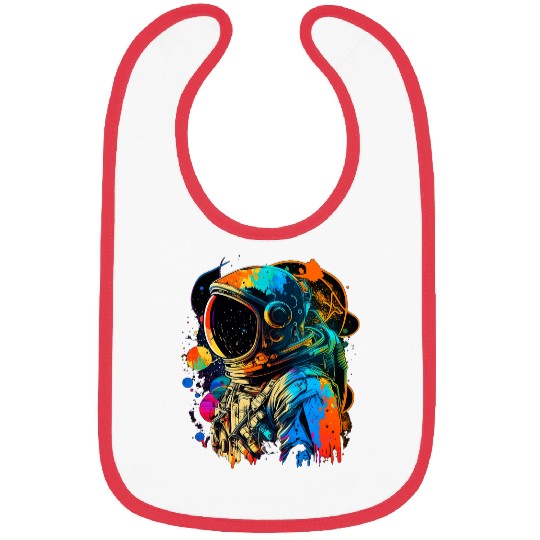 Astronaut Job Spaceman Universe Planets Galaxy 23 Bibs