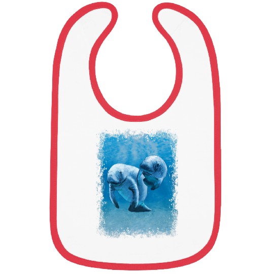 Manatee Pet Tribal Manatees Sea Life Bibs