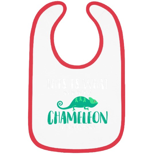 Chameleon Pet Mom Joke Mommy Lizard Pet Bibs
