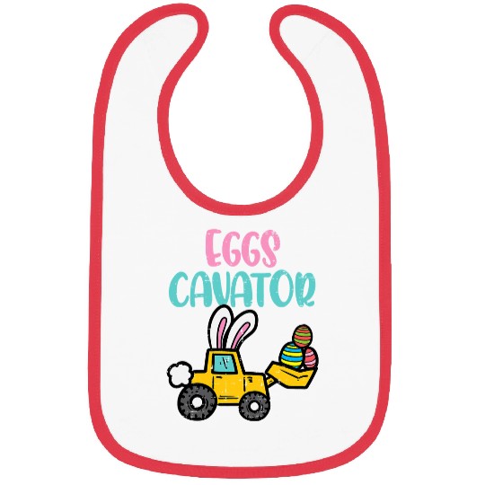 Excavator Fun Easter Excavator Eggs Cavator Construction Boy Toddler Youth Bibs