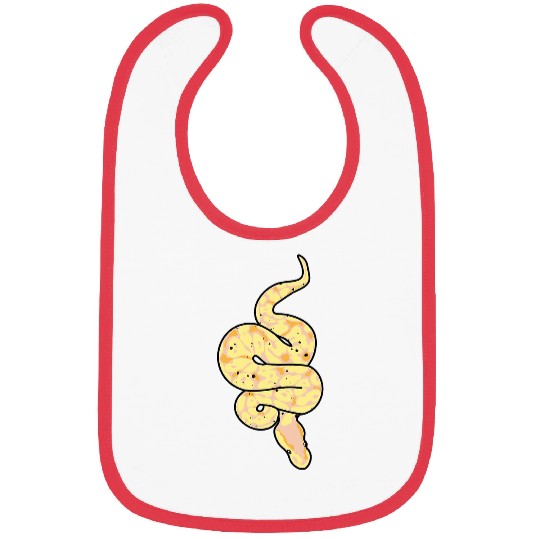 Python Pet Snake Lover Reptile Banana Ball Python Funny Noodle Reptile Bibs