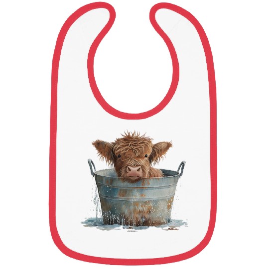 Cow Pet Western Love Spring Pastel Bibs