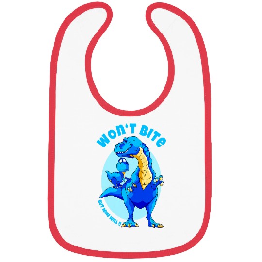 Dinosaur Pet Child and Mamasaurus TRex Bibs