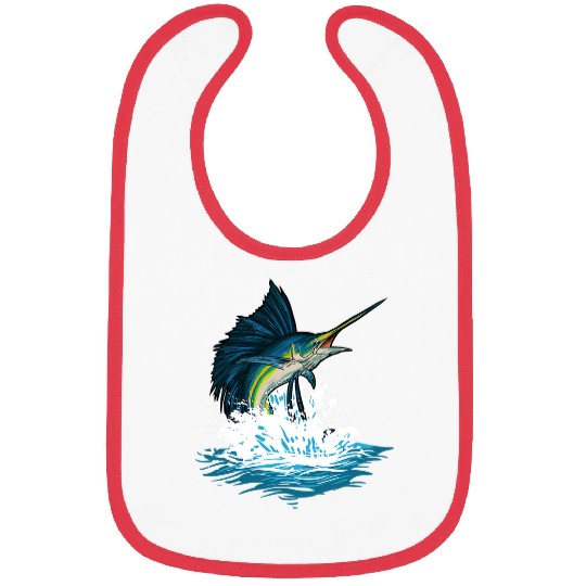 Fishing Fun Deep Sea Fishing swords Fish Bibs
