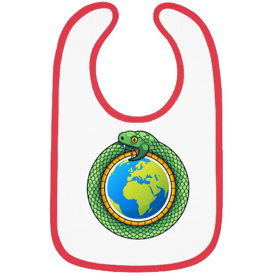 Python Pet Snake Lover Reptile Snakes Herpetology Ball Python Bibs