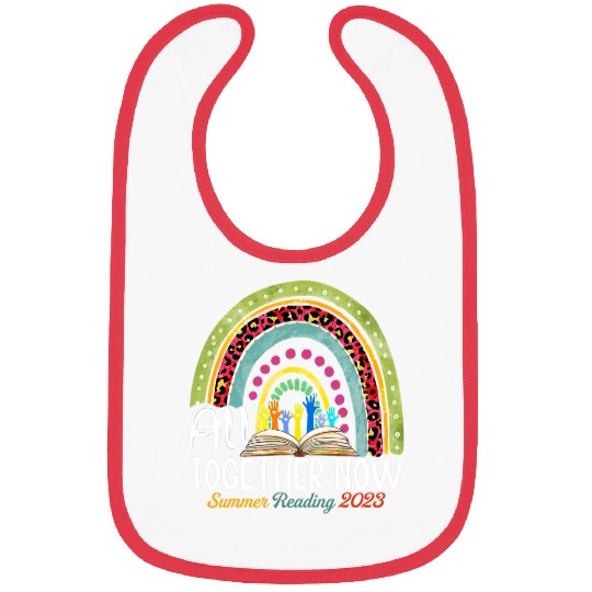 Book Fun All Together Now Summer Reading Rainbow Hand Book Lover Bibs