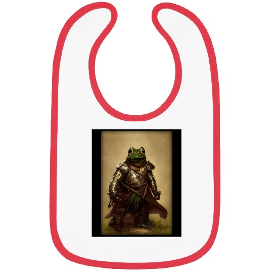 Frog Pet GrungHumanoid With Frog Like Face And Warrior Champion Bibs