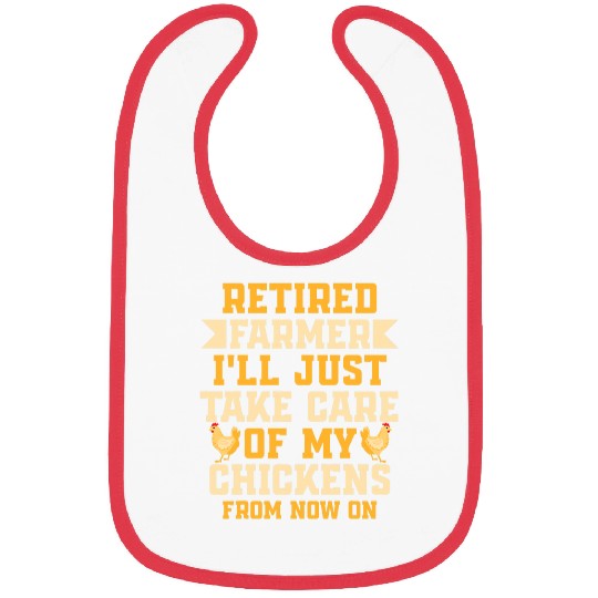 Chicken Pet Retired Farmer Chicken Farm Bibs