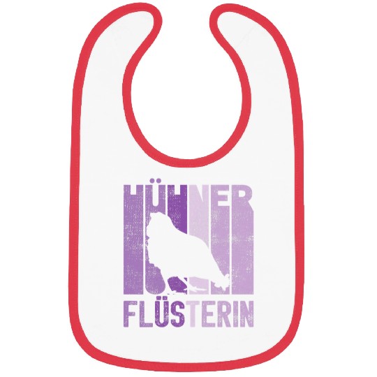 Chicken Pet Retro Chickens Whisper Funny Farmer Purple Chicken Bibs
