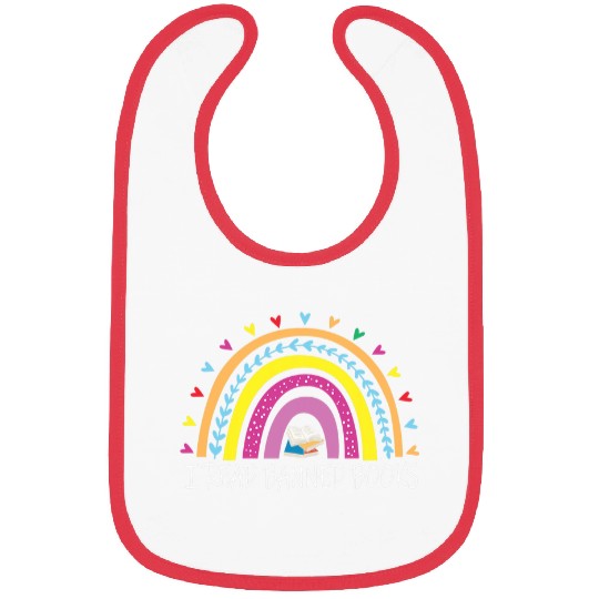 Book Fun I read Banned Book Lovers Rainbow 1 Bibs