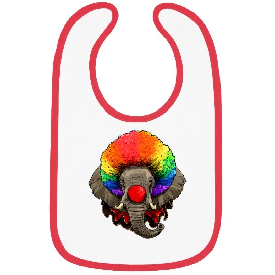 Elephant Mammal Clown Wildlife Elephant Safari Animal Circus 135 Bibs