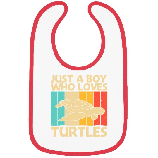 Turtle Pet Design For Boys Kids Sea Turtle Aquatic Animal Bibs