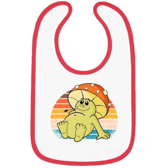 Frog Pet Cottagecore Aesthetic Frog Mushroom Hat Toad Goblincore 4 Bibs