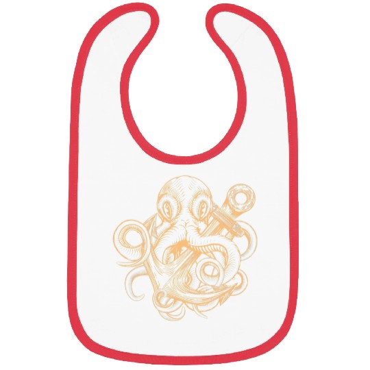 Octopus Pet and anchor Bibs