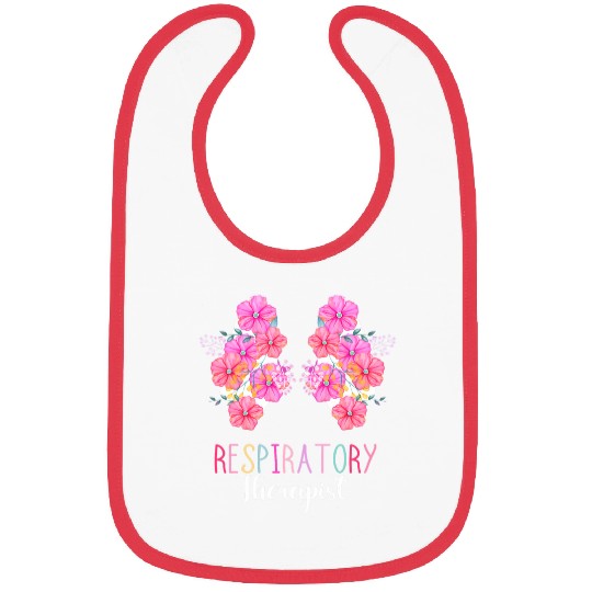 Respiratory Therapy Respiratory Therapist Flower Lung Doctor Bibs