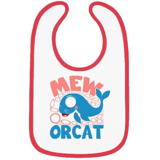 Whale Pet Mew Orcat Orca Sea Mamal Lover Pet Owner 1 Bibs