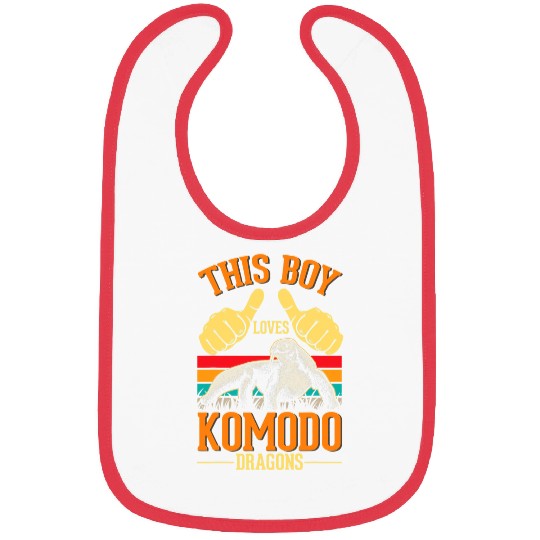 Komodo Pet This boy loves Komodo Dragons 2 Bibs