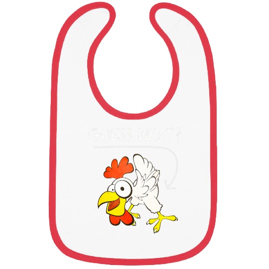 Chicken Pet Guess What Chicken Butt Funny Classic Joke Bibs