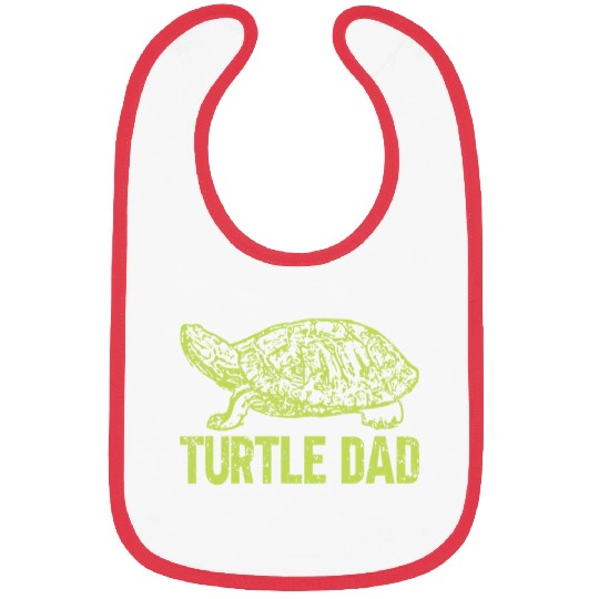 Turtle Pet Mens Turtle Dad Box Turtle Daddy Tortoise Lover Fathers Day Bibs