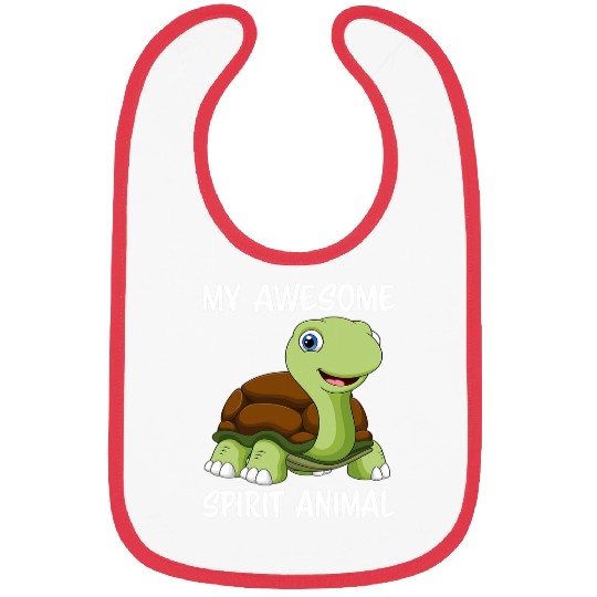 Turtle Pet My Awesome Spirit Animal is a Bibs
