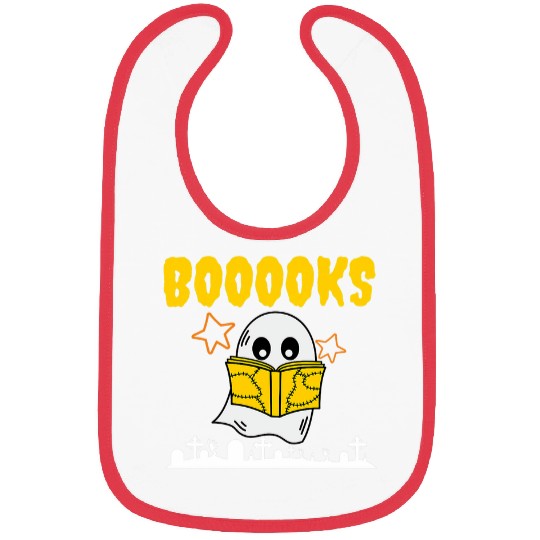 Book Fun ghosts Book Reading Halloween Teacher Bookworm Librarian Bibs