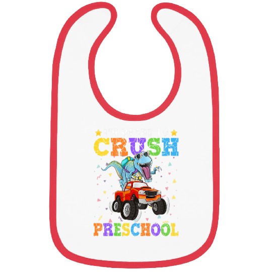 Dinosaur Pet Kids Ready To Crush Preschool Student Dinosaur Graphic Ideas Bibs
