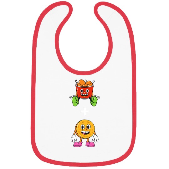 Chicken Pet and Waffle Lovers Funny and Cute Bibs