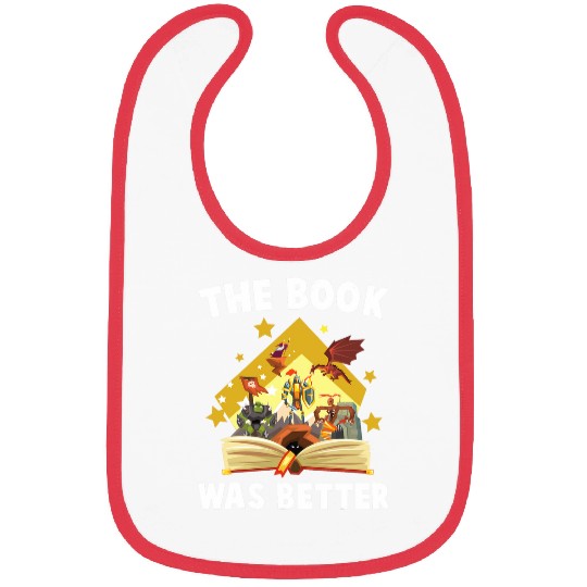 Book Fun The Book Was Better Dragon Wizard Bookworm Bibs