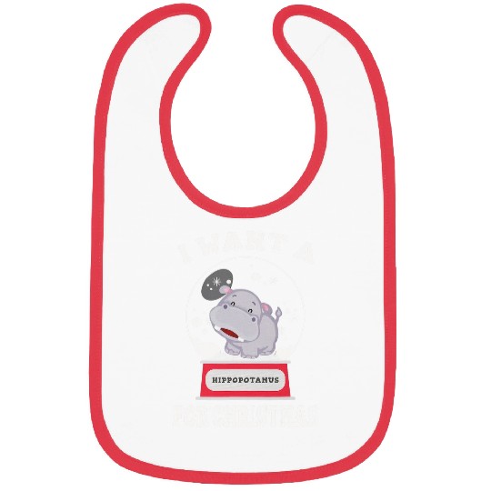 Hippo Pet I Want A Hippopotamus For Christmas Bibs
