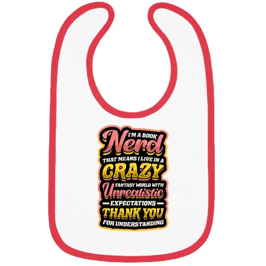 Book Fun Im A Book Nerd Fantasy World Bibs