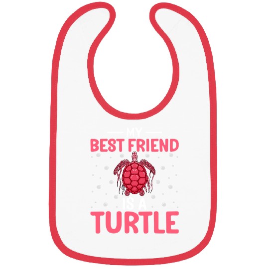 Turtle Pet My bests Friend Is a Turtle Funny Tortoise Lover 112 Bibs