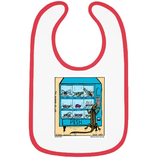 Komodo Pet Using Insect Vending Machine Funny Reptile Bibs