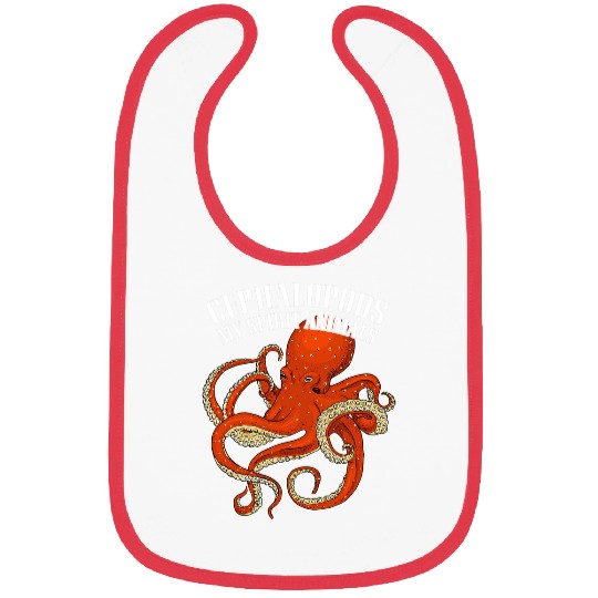 Octopus Pet Cephalopod octopus cuttlefish giant squid oceanography 8 Bibs