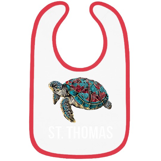 Turtle Pet St Thomas Tribal Sea Turtle Bibs
