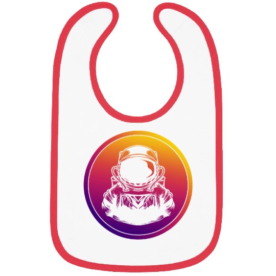 Astronaut Job Synthwave Astronomy Retrowave Astronaut Bibs
