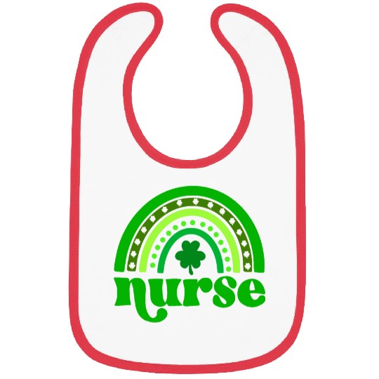 nurses Job Womens St Patricks nurses Top Cute Rainbow nurses Mens Bibs