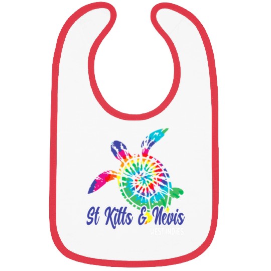 Turtle Pet St Kitts and Nevis Souvenirs Tie Dye Save Sea Bibs