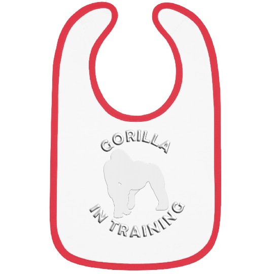 Gorilla Pet Silverback Gorilla In Training Bodybuilding Gorilla Fitness Bibs