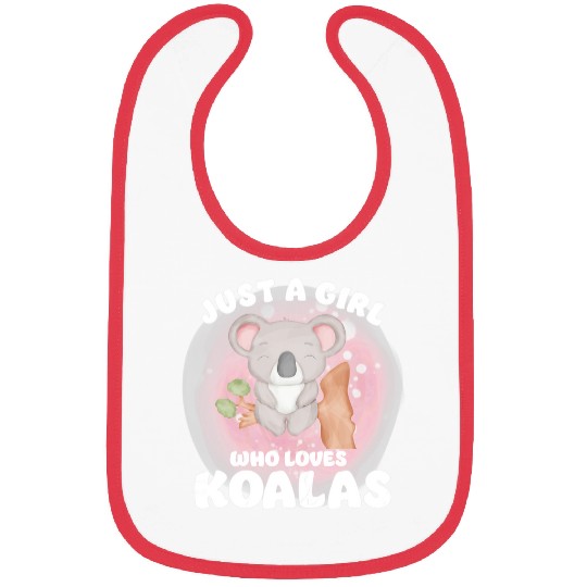 Koala Pet Just a Girl Who Loves Koalas 9 Bibs