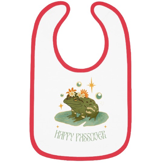 Frog Pet Passover Happy Passover funny frog Pesach seder Bibs