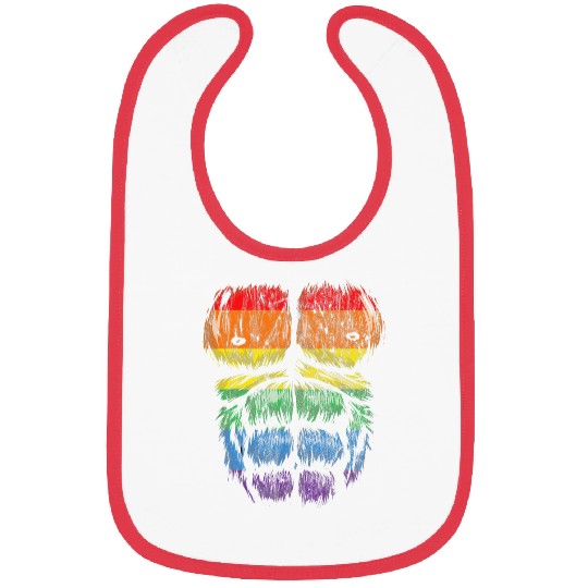 Gorilla Pet Rainbow Love Gorilla Gay Bibs