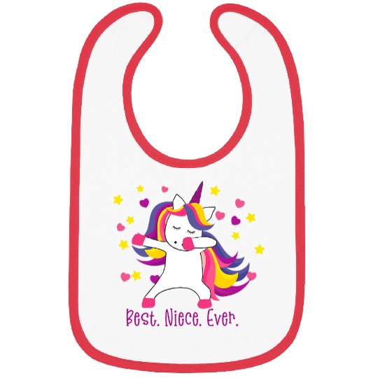 Unicorn Pet  NIECE EVER  Unicorn Dabs Matching Meme 2 Bibs