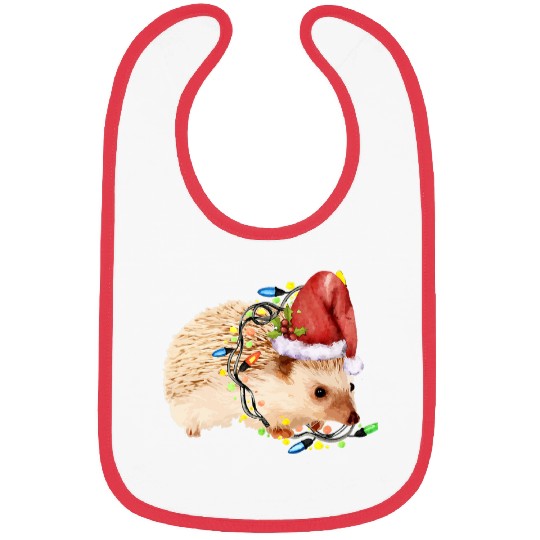 Hedgehog Pet Christmas Lights Bibs