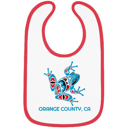 Frog Pet Orange County CA BlueFrog PNW Art Native American Bibs