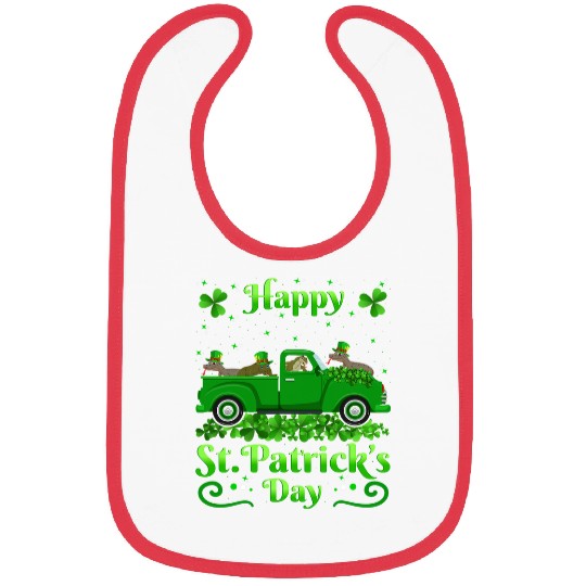Komodo Pet Riding Truck Komodo Dragon St Patricks Day Bibs